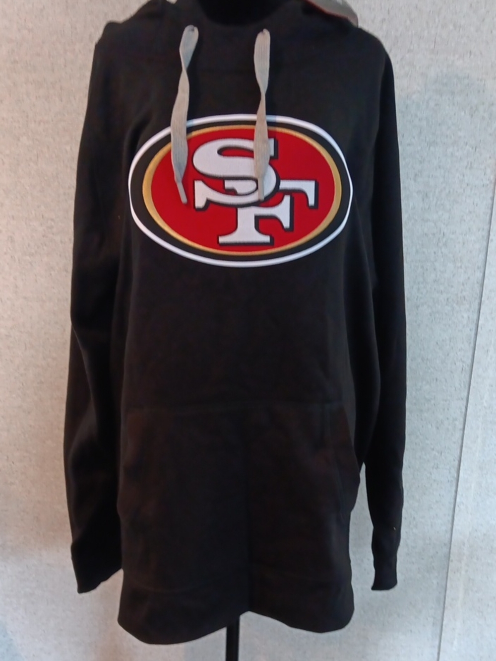 Antigua Apparel NFL Black Pullover Hoodie San Francisco 49Ers - Men's Size 2XL